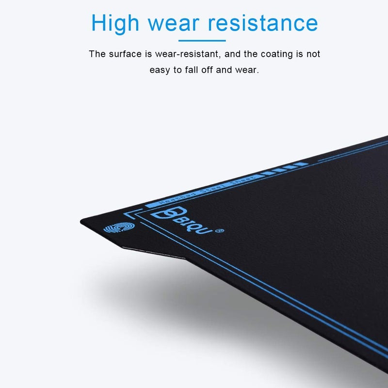 BigTreeTech BIQU SSS Ultra-Flexible Removable Spring Steel Build Plate Surface Heated Bed for Ender 3/Ender3 Pro/Ender3 V2/Ender3 S1/Ender3 S1 Pro/Ender3 V2 Neo/Ender3 Neo/Ender 5 Pro/K1 3D Printer 235x235MM - Image 3